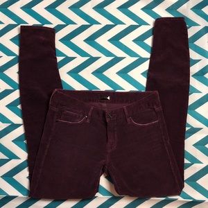 MOTHER Maroon Corduroy